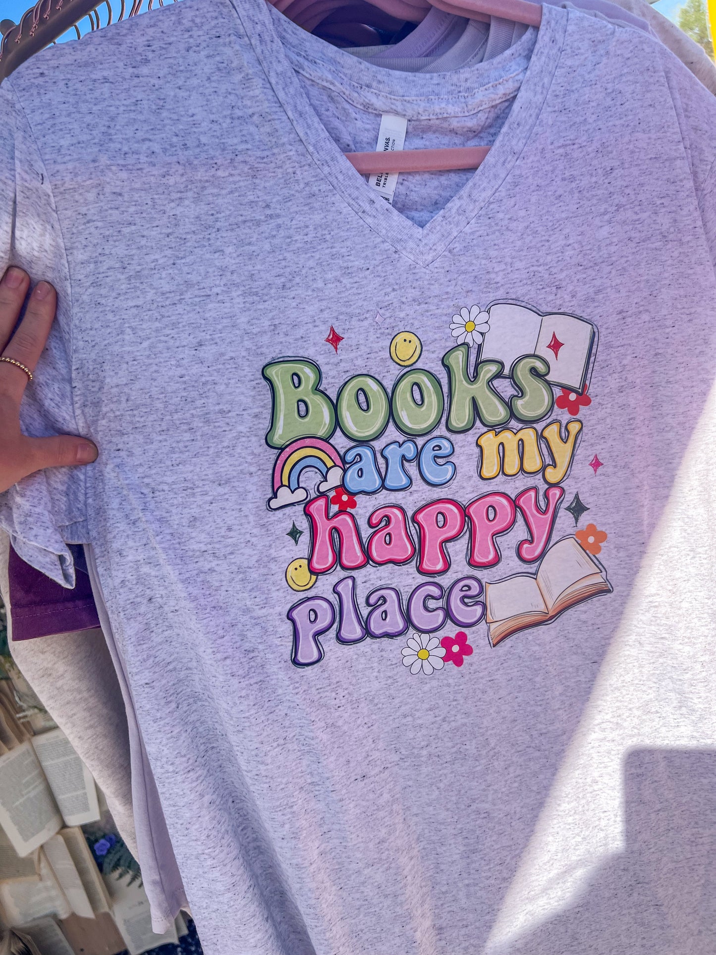 Books are my happy place T-shirt