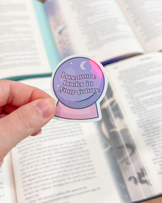 I see more books sticker