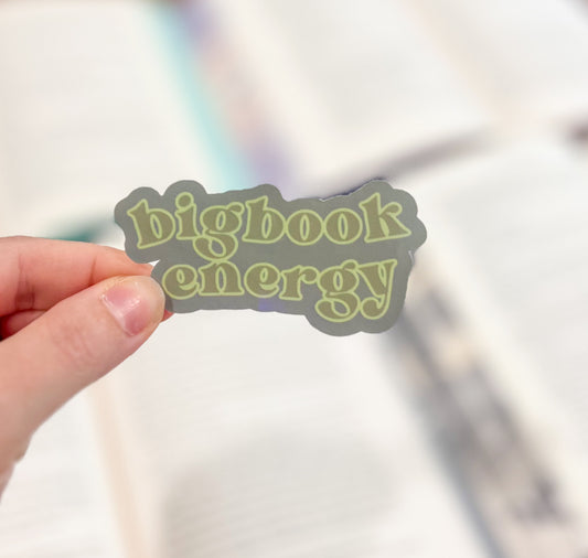Big book energy sticker