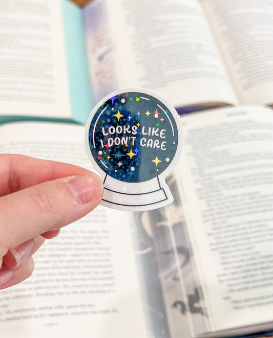 Looks like I don’t care sticker