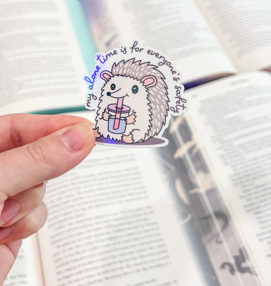 My alone time sticker